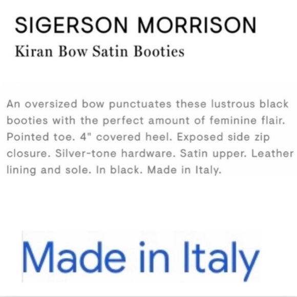 Sigerson Morrison Leather & Satin Booties (8) - Picture 2 of 16